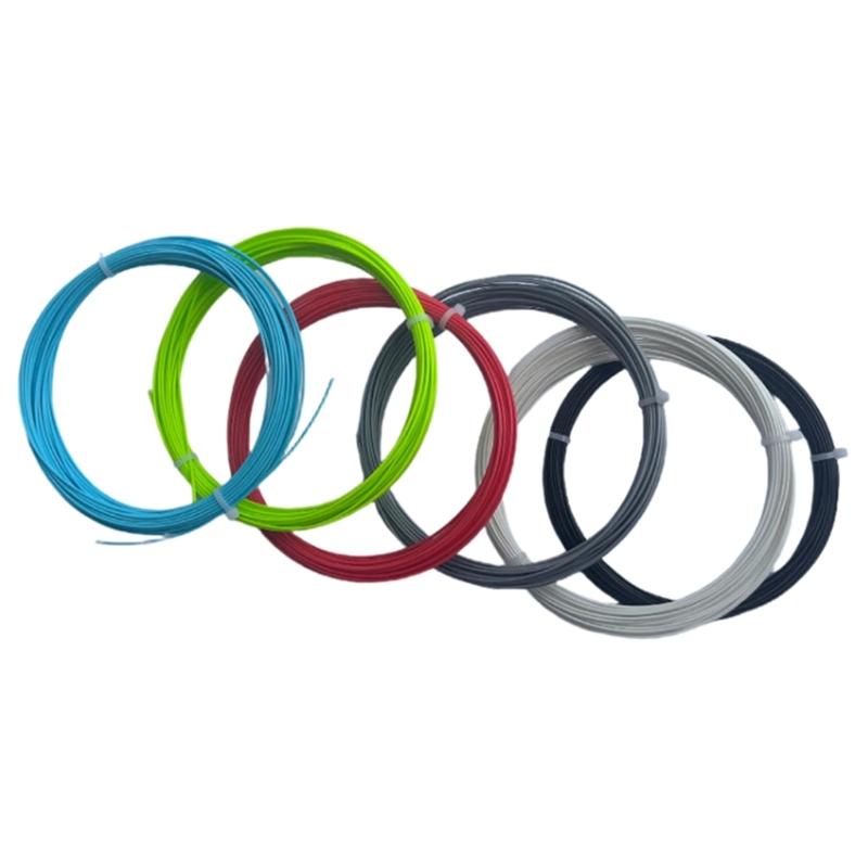 Polyester Tennis Trainning Sport Racket Bat String 1.25mm High Elastic Tennis Racket String for Daily Training