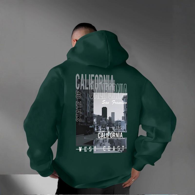 Unisex Oversized Hoodie With Bold Back Print Streetwear Style Men Women Casual Winter Wear