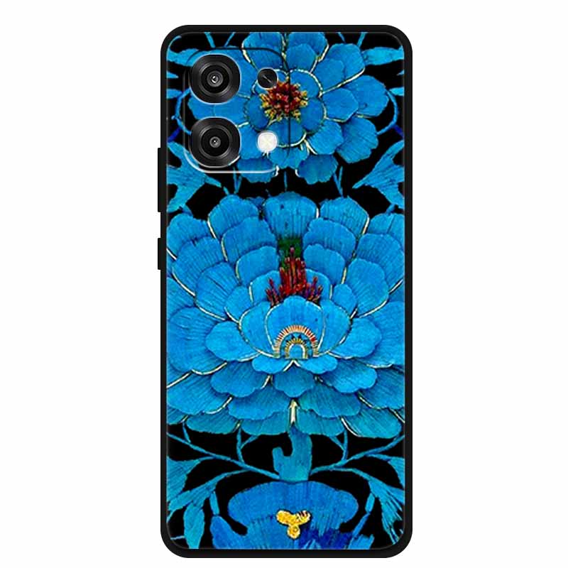 For OPPO A6 Pro 4G 5G 3D Flower Case F31 Soft TPU Bumper Protector Relief Emboss Silicone Phone Cover for F 31 A 6 Fundas Coque