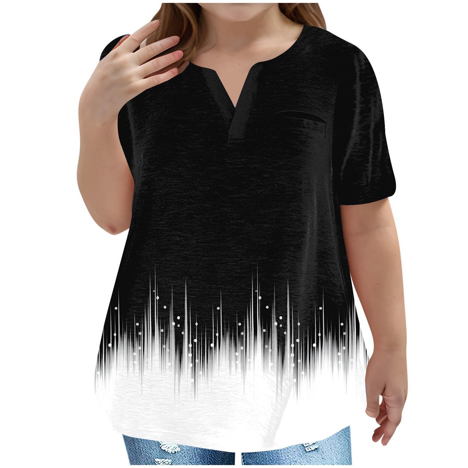 

Детская футболка больших размеров, повседневная, модная, с V-образным вырезом, короткими рукавами и карманом 100 белый