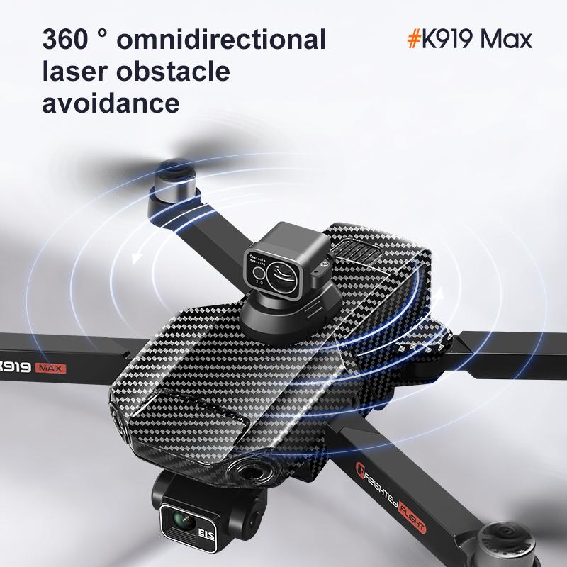 k919 Max GPS Drone 4K Profesional HD Camera 3-axis gimbal Aerial Photography Brushless Obstacle Avoidance Screen FPV Drone 5KM