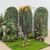 Landscap Wedding Decoration Floral Arrangements Fake Rock Moss Artificial Grass Artificial Plants