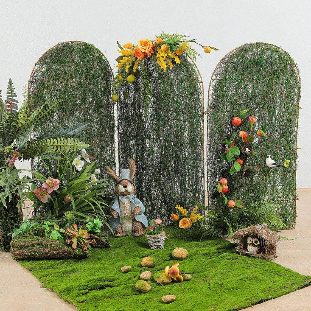 Landscap Wedding Decoration Floral Arrangements Fake Rock Moss Artificial Grass Artificial Plants