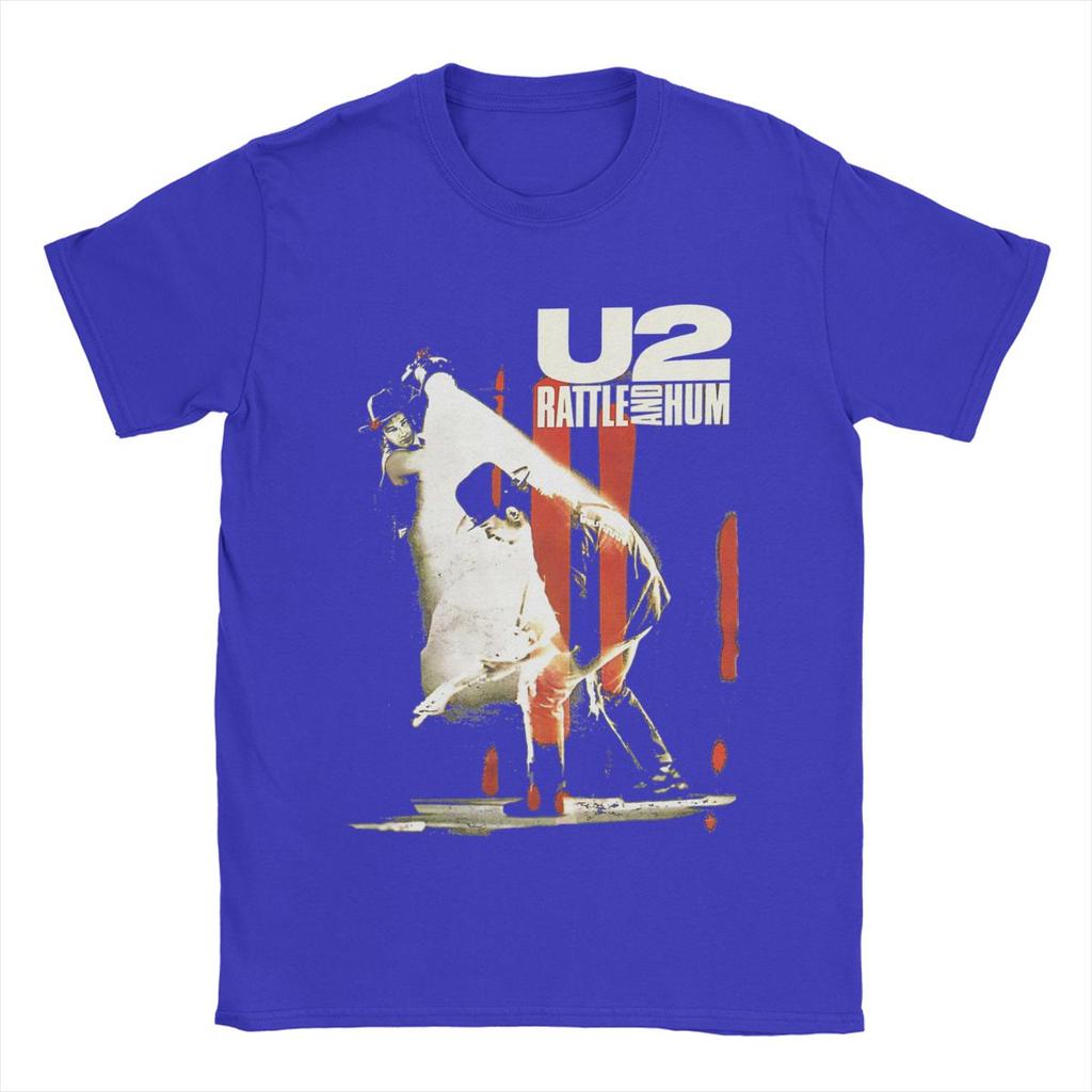 U2 Band T-Shirts Herren Baumwolle Freizeit T-Shirt Rundhals T-Shirt Kurzarm Kleidung 4XL 5XL 6XL