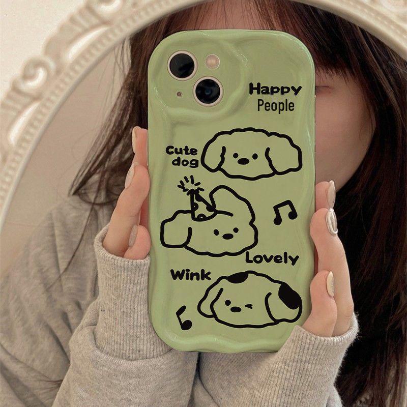 Happy Wink Puppy iPhone Case: Creative and Fun for 11/14/15/16 Pro/12 Mini All-Inclusive