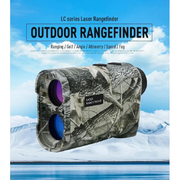 HD Laser Rangefinder Distance Meter 600/800/1000M Monocular Telescope Speed Meter Flag-Lock for Golf Hunting Range Finder