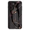 For Motorola Moto G05 4G Case Marble Pattern Tempered Glass+PC+TPU Protective Phone Cover