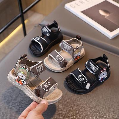 Summer Soft Sole Beach Sandals for Boys, Ages 1-3 - Non-slip Toddler Shoes