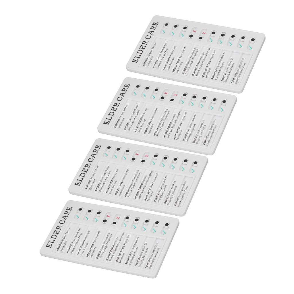 4ks Kontrolní tabulka DIY Výroba Recyklovatelná Přenosná Kontrolní seznam úkolů Odnímatelná Tabulka úkolů pro DIY Zprávy Cestování