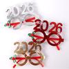 2026 Christmas Eyewear For Costumes Adults Kids Reusable Party Props Foldable Frame Costume Glasses