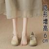 Inner Height Increase Small Leather Shoes Women's New Summer Word with Thick Heel Mary Jane Shoes Women's Single Shoes Small Size 33