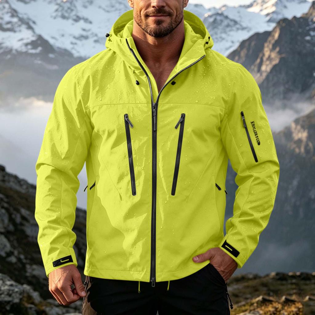 Men's Hooded Jacket with Versatile for Spring and Casual Outdoor Wear