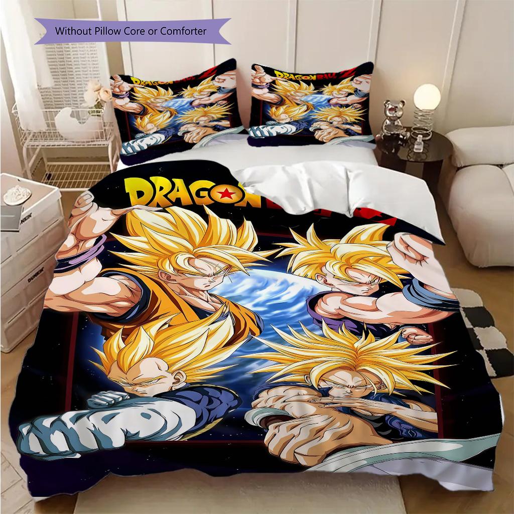 Dragon Ball Soft and Comfortable Duvet Cover, Children's Bedding Set Gift, Extra Large Size, Various Sizes Available LXR118