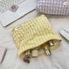 Small Fresh Plaid Portable Storage Bag, Wash and Makeup Bag, Cosmetic Bag, Clutch Bag.