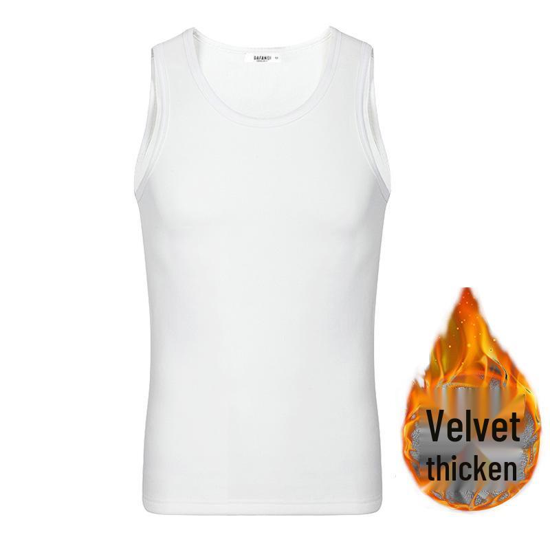 

Men s Fleece-Lined Heated Vest - Warm Sleeveless Base Layer for Autumn/Winter M