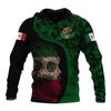 2025 Europe, America, Europe and America men's sweater Mexico logo boys sweater 3D printing autumn and winter hooded sweater