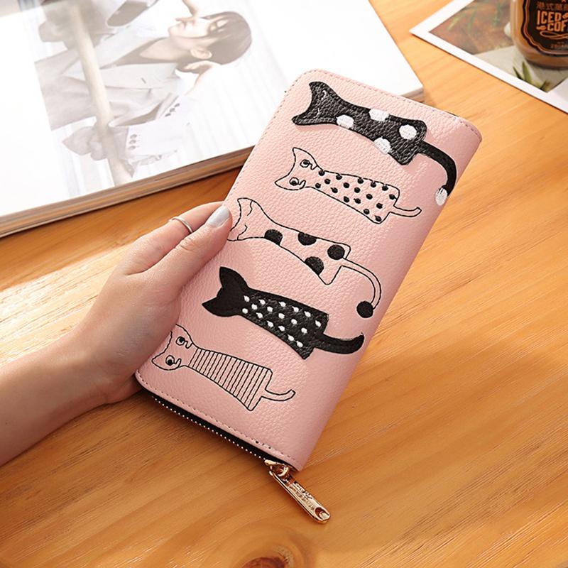 IELGY European And American Cat Cute Cartoon Wallet For Women