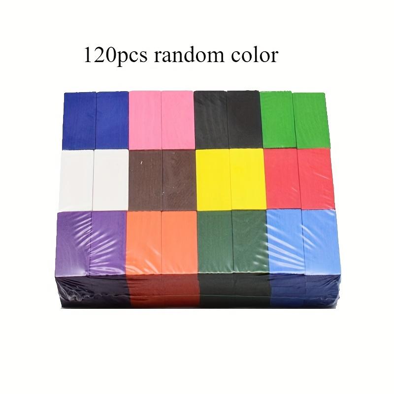 

Набор домино 120 шт. - Разноцветные строительные и штабелируемые блоки Настольная игра, Падающая деревянная игра для творческой игры, Подарки для вечеринки