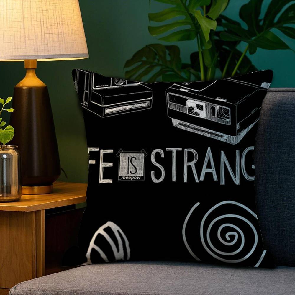 L-Life Is Strange Pillow Case Plush Fabric Soft Double Sided Print Home Sofa High Quality Cushion Cover Throw