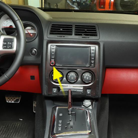 Center Console GPS Navigation Switch Knob Cover Ring for Dodge Challenger 09-14