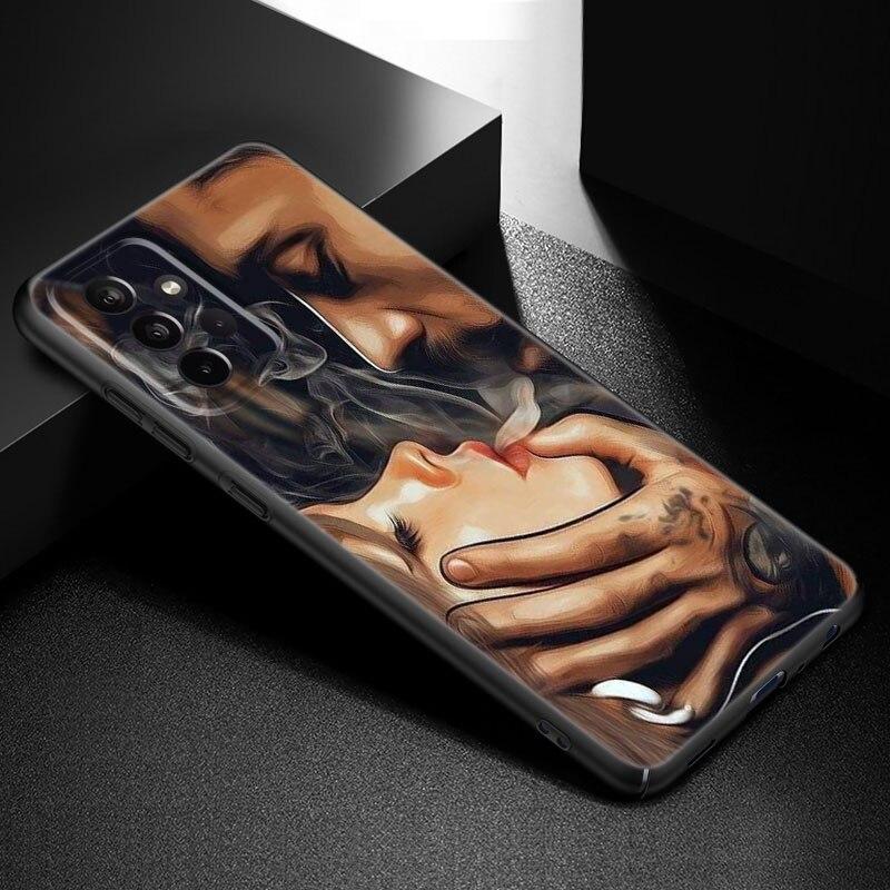Husă de telefon sexy cu mânecă tatuată pentru fete pentru Samsung Galaxy A21 A30 A50 A52 S A13 A22 A32 A33 A53 A73 5G A11 A12 A31 A51 A70 A71 A72
