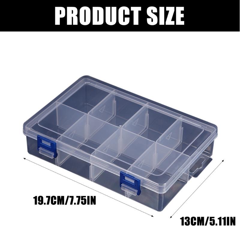 Convenient 8 Unit Organizer Box Makeup Storage Container Upgrades for Effortless Sorting Of Makeup Stationery And Tool