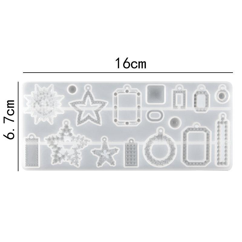30 Stile Silikon Ohrring Anhänger Silikon Harz Formen Schmuckherstellung Gießform für DIY UV Harz Epoxid Anhänger Basteln Handgemacht