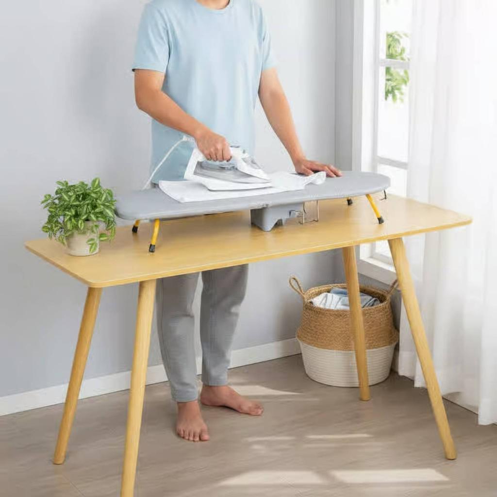 Folding Ironing Board Foldable Tabletop Ironing Board Laundry Item Storage Rack Home Goods Reinforced