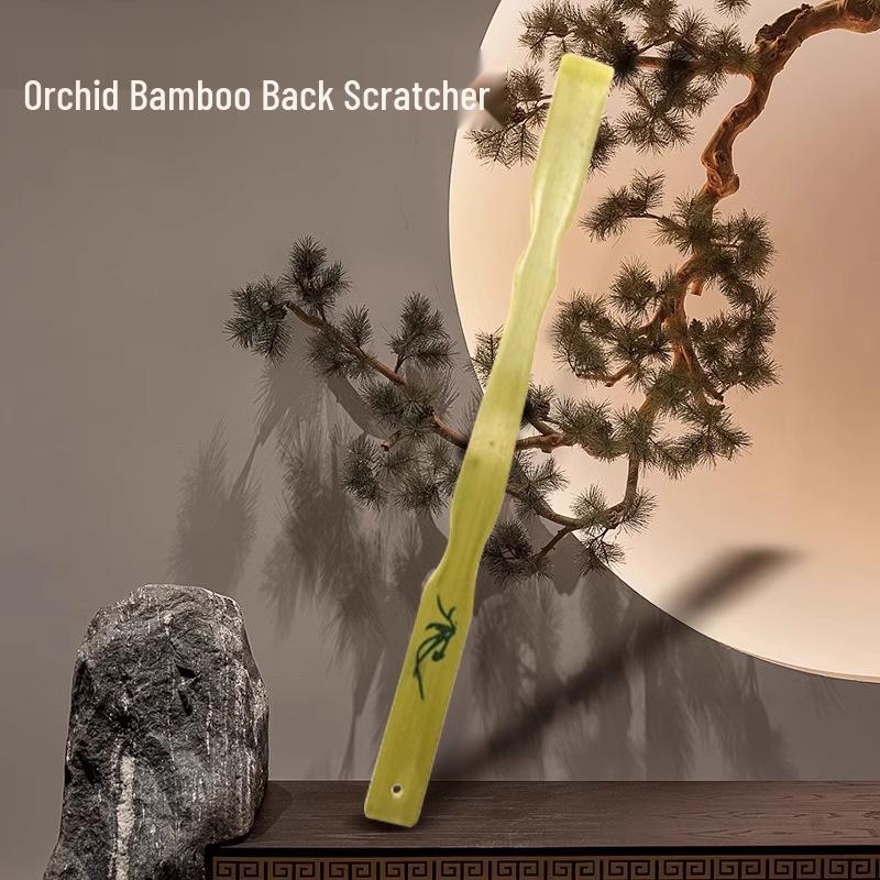 Bamboo Back Scratcher & Head Massager - Itch Relief for Home Use