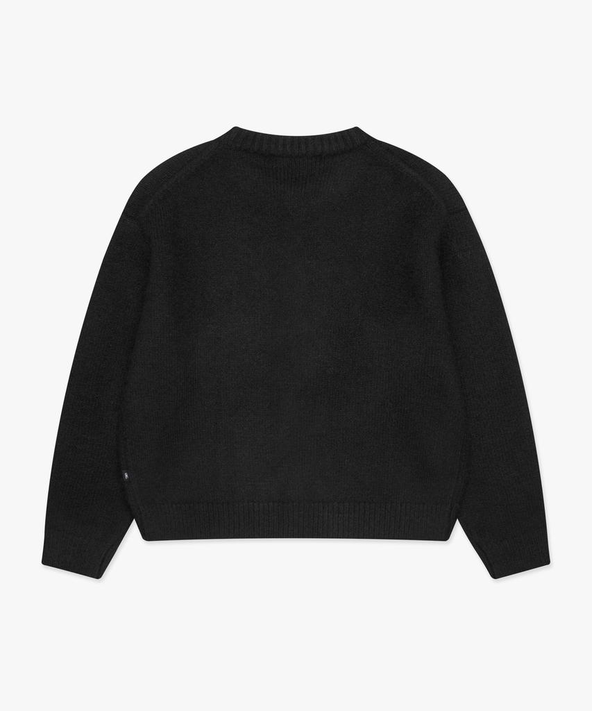 Lmc Emb Bear Round Neck Cardigan Black