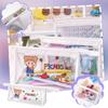 Large-capacity Transparent Pencil Case Storage Bag Stationery Box Stationery Bag