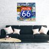 Canvastavla Route 66