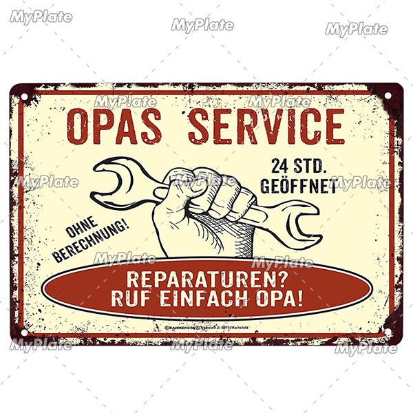 Garage Metallskylt Metallaffisch Plåtskylt Plack Metall Vintage Väggdekor för Bar Pub Motorcykelklubb Man Cave Tool Regler Affisch