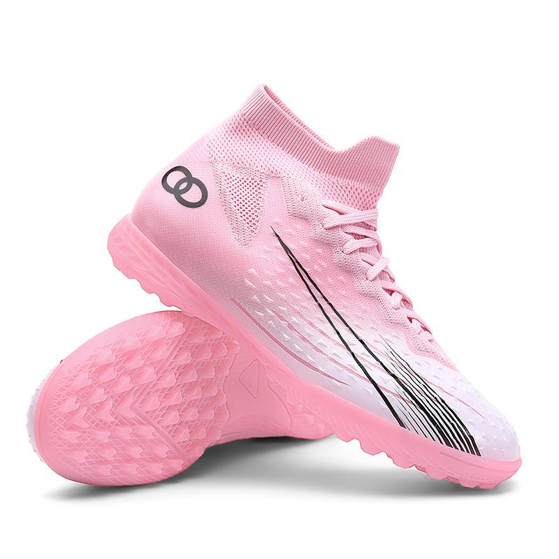Football shoes Shredded nail sole Spike sole Rubber sole Soft material Football shoes
