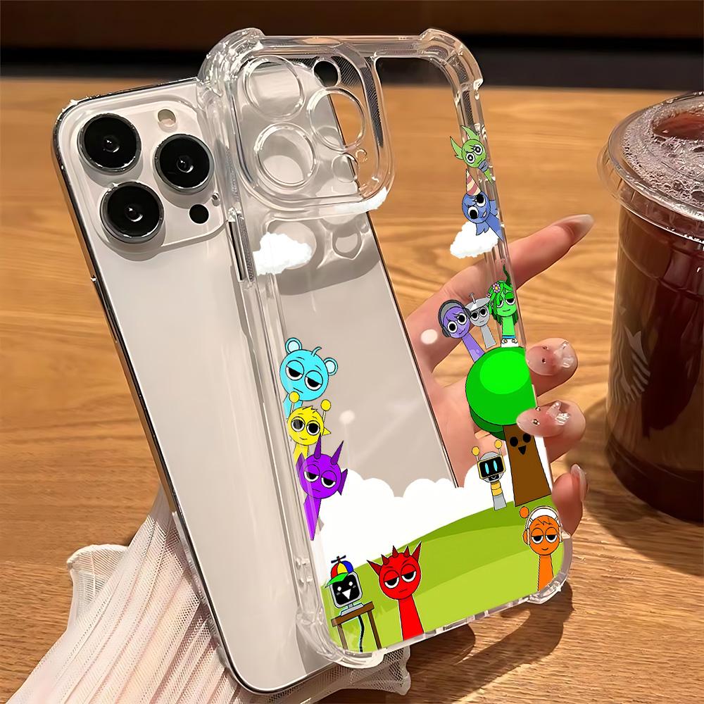 Cartoon S-Sprunkis Game Phone Case For Samsung  A56 A26 A33 A54 A52 A51 A73 A55 A53 A36 A35 A34 A32 A25 A24 A23 A16 A15 4G 5G