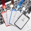 New Metal Alloy Work Name Card Holders Fashion  Business Work Card ID Badge Lanyard Holder Men Women Aluminum ID Business Case