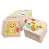English Letter Building Block Wood Animal Jigsaw Puzzle Children Cognition Intelligence Toy For Toddlers Early Educational Gifts