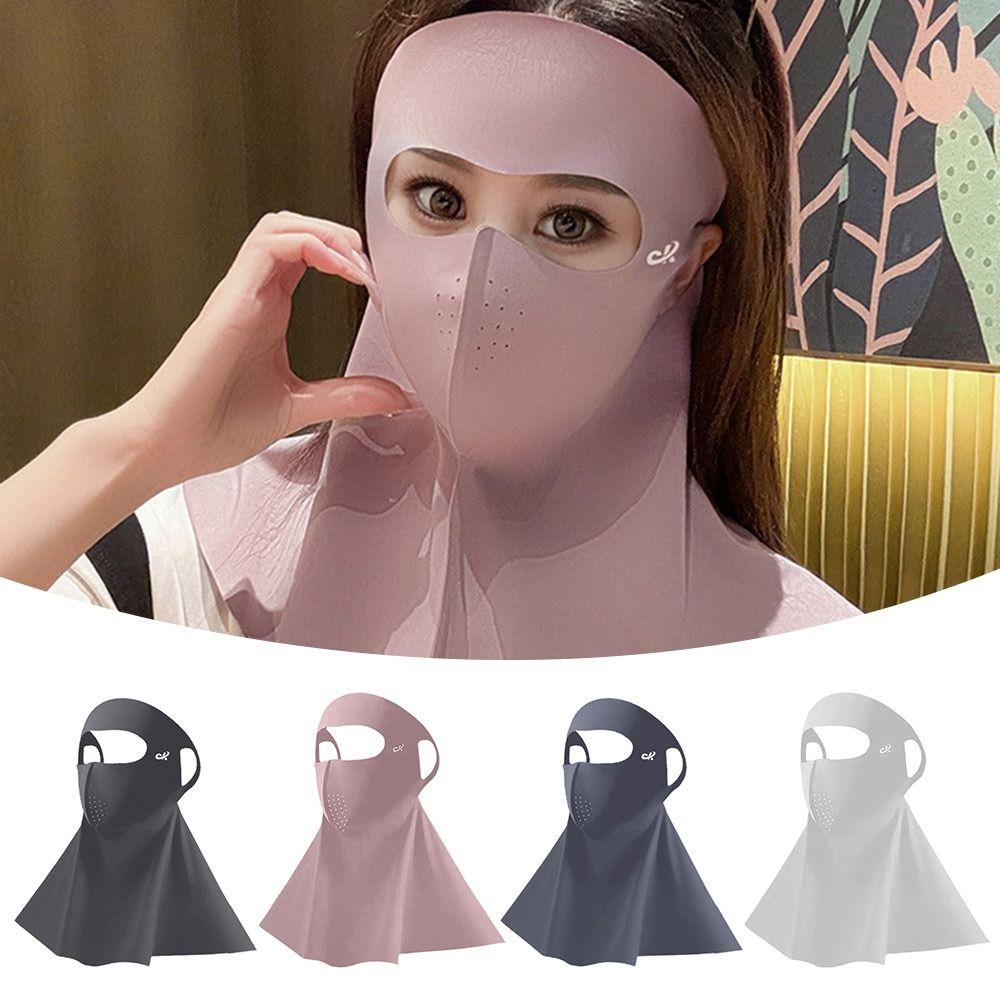 Eisseide Anti-UV Halstuch Vollgesichts-Sonnenschutz Gesichtsmaske Mode Sonnenschutzmaske Sommer
