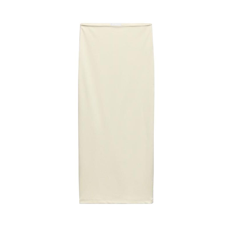 Spring New Women's Clothing Easiest for Match Midi Dress 0264323 Soft Asymmetric off-Shoulder Tops 0264322