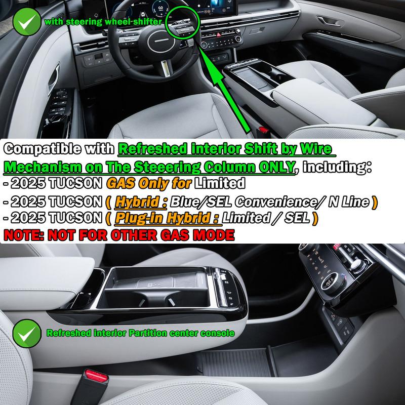 Organisateur de Console Centrale Boîte de Rangement pour Accoudoir pour Hyundai Tucson 2025 Intérieur Rangement de Voiture Console Centrale Accessoires Secondaires