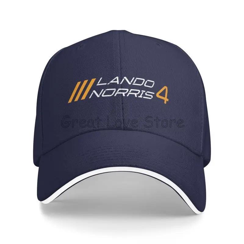 Lando Norris 4 Baseball Caps Unisex Daily Casual Sandwich Hat Summer Sports Sun Protector Bucket Hats Snapback Cap Dad Hat