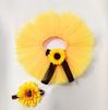 Baby Fotografie Kostüm Kleidung Sonnenblumen Stirnband Schleife Puffrock Fotoshooting Kleidung Fotografie Requisiten für Mädchen