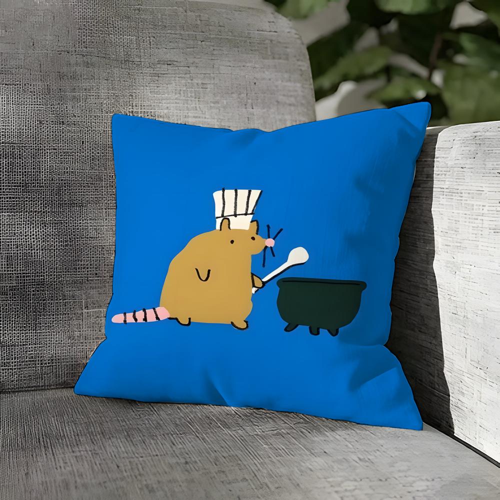 Fantasy Cartoon Colorful Animal Pillow Case Linen Pillows Case Cushions Case Sofa Pillows Case Decor Home