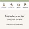 TAFUCO 316 Stainless Steel Insulated Hot Water Bottle