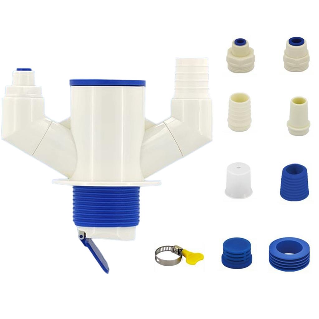 Not Smell Kitchen Drainage System ABS Sink Water Trap Kitchen Sink Drain Pipe Simple Install for Home & Restaurant Use