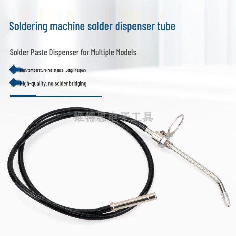 Automatic Tin Dispensing and Feeding Soldering Machine with Nozzle and Spring-Loaded Tube