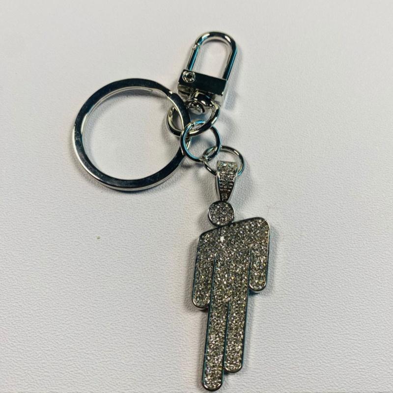 1/2 Piezas Hip-Hop Billie Figura Pequeña Colgante Dibujo Animado Descentrado Llavero Llavero Unisex de Lujo Accesorios para Bolsos
