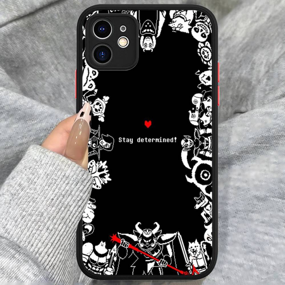 U-Undertale Game Silicone Case For IPhone 16 15 14 13 12 11 Pro Max Plus X XS MAX Shockproof Matte Cover