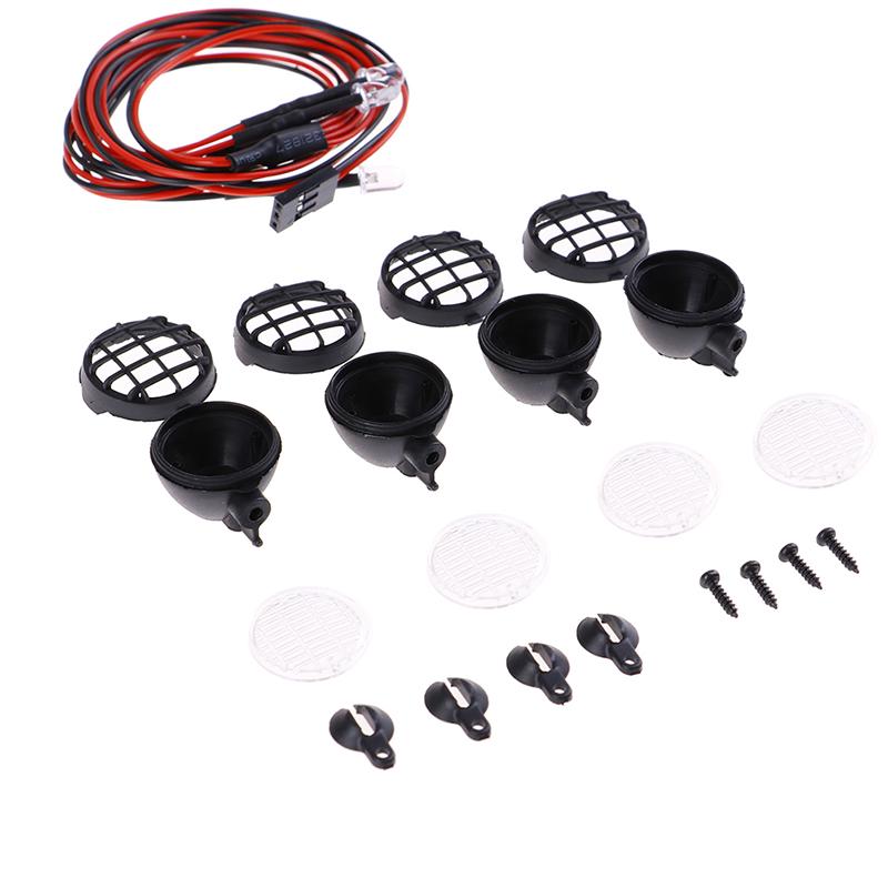 4Pcs Led Spotlight Roof Light Lampshade For 1/10 Rc Crawler Car Axial Scx10
