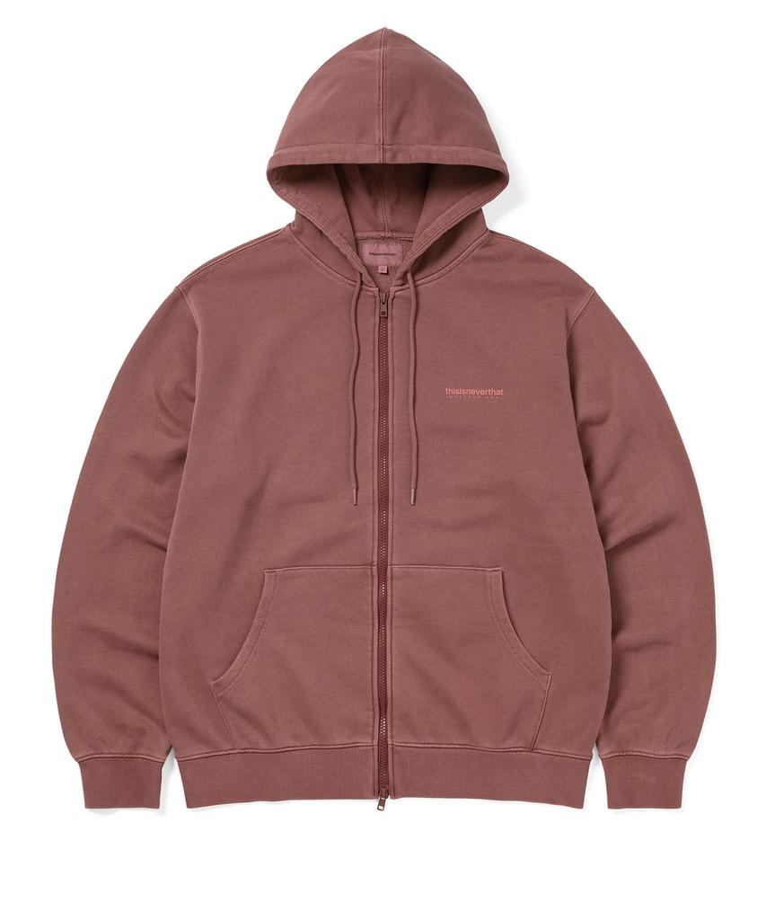 Thisisneverthat Intl. Logo Zip Up Hoodie Dried Rose